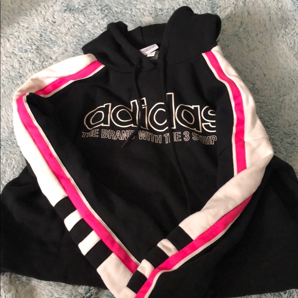 Size Medium Adidas Cropped Hoodie